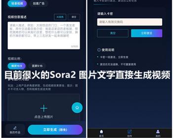 sora2图生成视频小程序 图片文字生成视频 ai deepseek文案视频生成 亲测