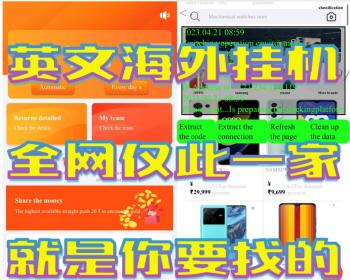 海外英文版TEMU拼多多自动挂机浏览刷商品文章手机电脑赚钱投资理财分红广告机脚本APP