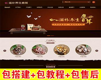 【包搭建】滋补养生鹿茸保健品公司门户网站源码 易优cms内核开发 手机自适应 搭建教程