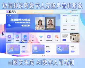 抖音短视频矩阵系统批量多账号发布快手AI智能剪辑定时自动发布数字人克隆图文