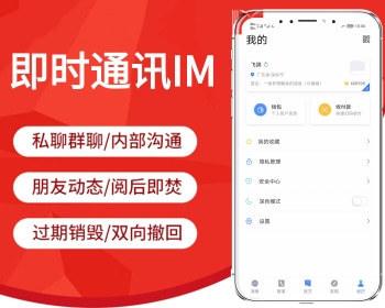 IM即时通讯聊天社交APP/交友APP源码视频聊天/三端/高仿VX/聊天语音视频