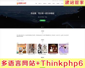 【原创正版】thinkphp6.x多语言建站系统（默认中英双语）【建站管家】