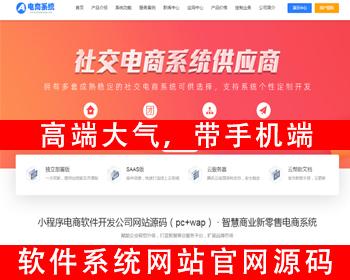 小程序软件公司网站源码电商软件开发公司网站软件官网saas系统官网系统介绍带手机端