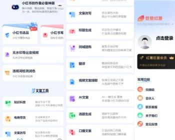 小红书电商AI运营工具包 小程序文案生成全能神器 智能体工具创作者工具箱 AI数字人可定制