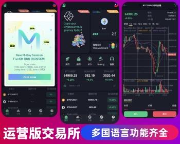 运营版多国语言区块链交易所|USDT/ETH/BTC/C2C/24小时行情/免费搭建/新币申购/新版本