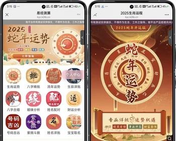 2025蛇年运势测算网站源码、风水起名、八字算命、算财运姻缘、易经周易、国学命盘