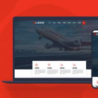 响应式物流运输企业Pbootcms网站自适应手机端企业网站模板