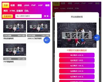 2025新版 视频知识付费打赏系统,包时 课件付费/影视付费/带支付/有代理