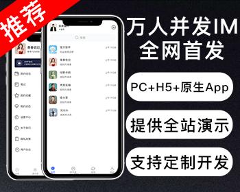 【全网首发】多语言IM即时通讯/原生开发私有化部署/万人并发/全新UI支持全端定制
