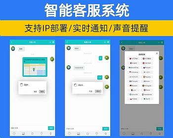 【26年】AI在线客服系统外贸多语言翻译网页聊天源码多商户客服坐席即时沟通【NY08】