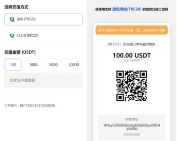 2025USDT支付及代付系统支持TRC20及ERC20