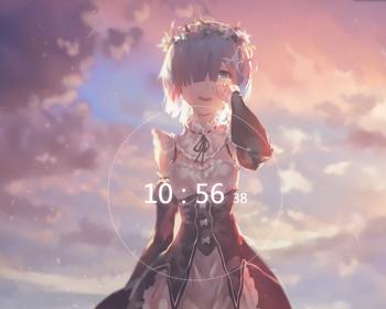 092雷姆时间特效html/重要事情倒计时源码,纪念日倒计时单页面,新年倒计时页面