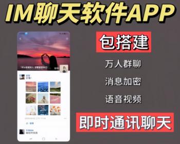 即时通讯IM聊天交友系统APP源码/单聊群聊发红包语音视频通话/PHP VUE开发/H5 双端APP