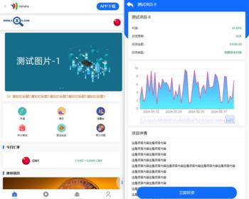 国际版14种语言理财项目充电宝影视基金外汇金融货币投资USDT自动回调多语言