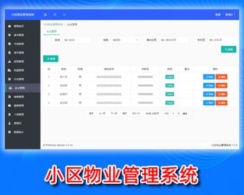 小区物业管理,社区管理,园区物业管理,php源码